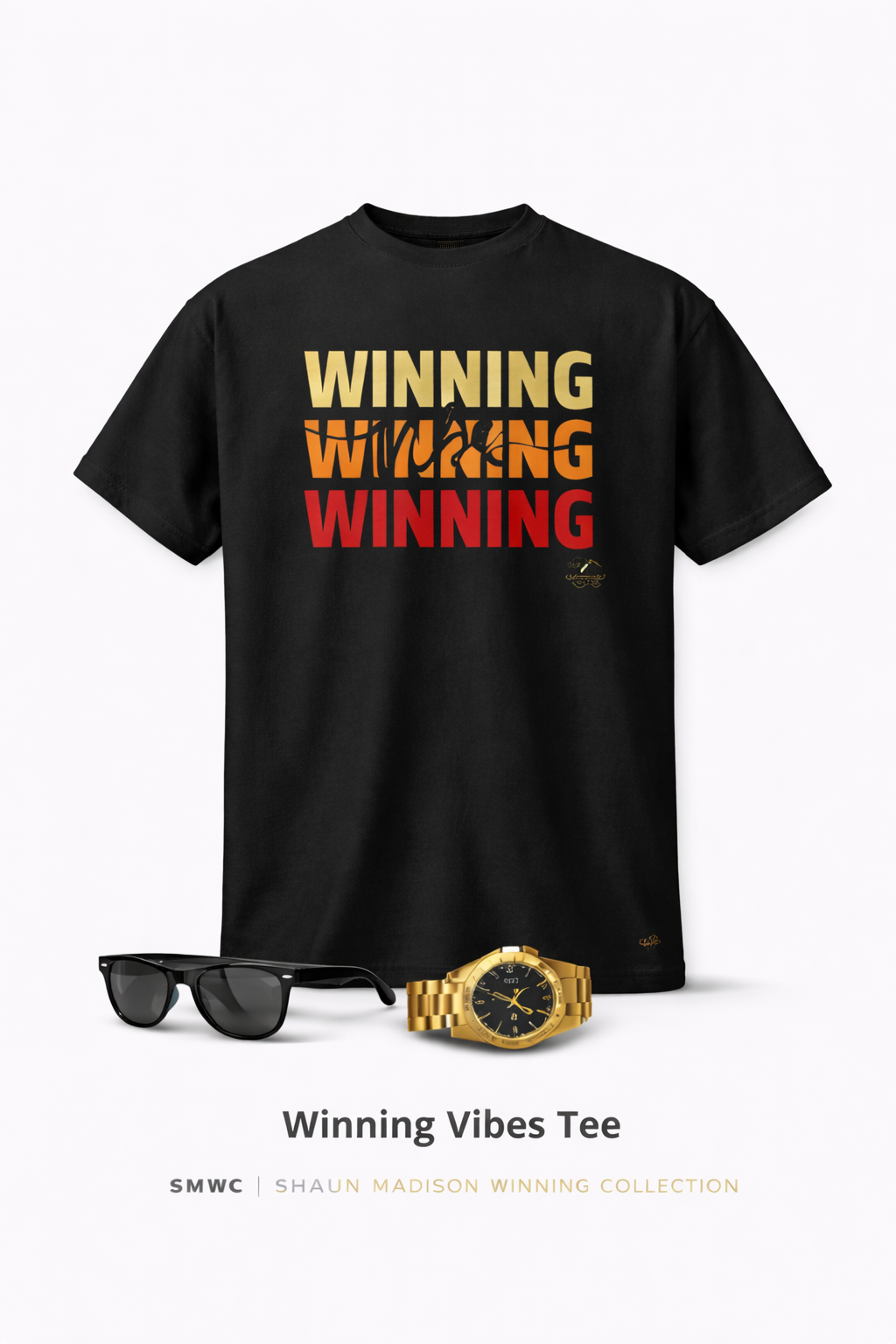 Winning Vibes T-Shirt | Luxury Motivational Streetwear – SMWC