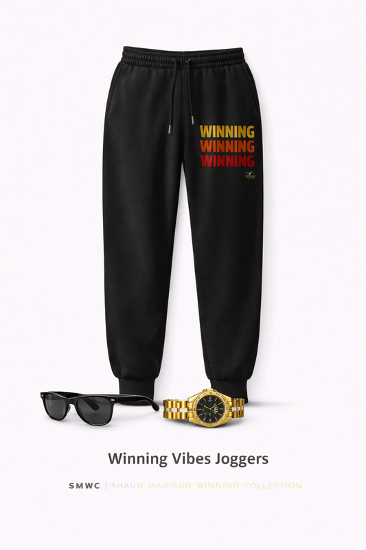Winning Vibes Joggers | Luxury Motivational Jogger Pants–SMWC